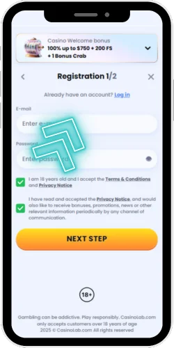 Sign up process